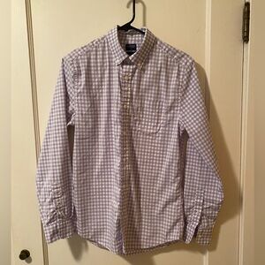 Gap Lavender Check Men’s Shirt  XS Slim